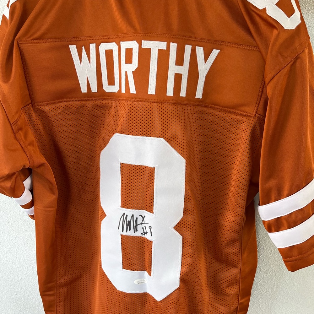 Texas Longhorns Autographed Jersey Xavier Worthy